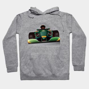 Green Sports Car Hoodie